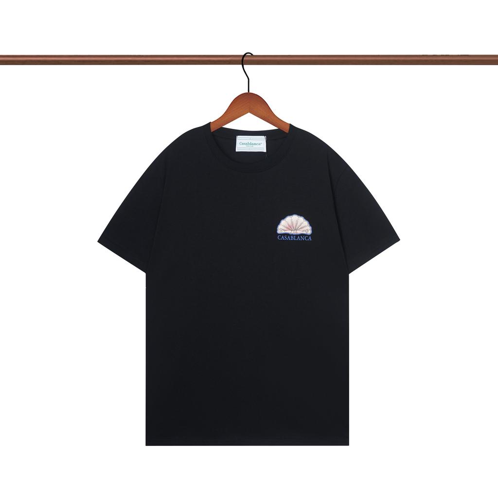 Casablanca 23 spring and summer new fantasy gate starry sky castle casa letter logo short-sleeved couple T-shirt