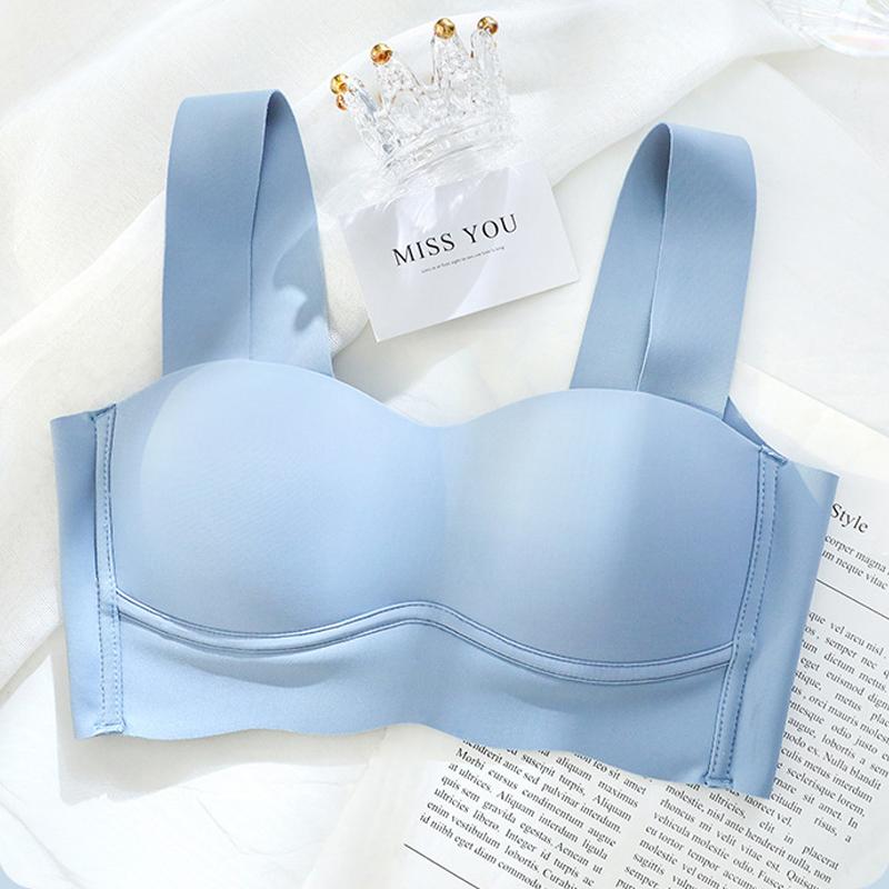 Sexy Bra Seamless Bralette Women Push Up Bras Wide Shoulder Strap Brassiere Girls Underwear Thin Cup Lingerie A B Cup