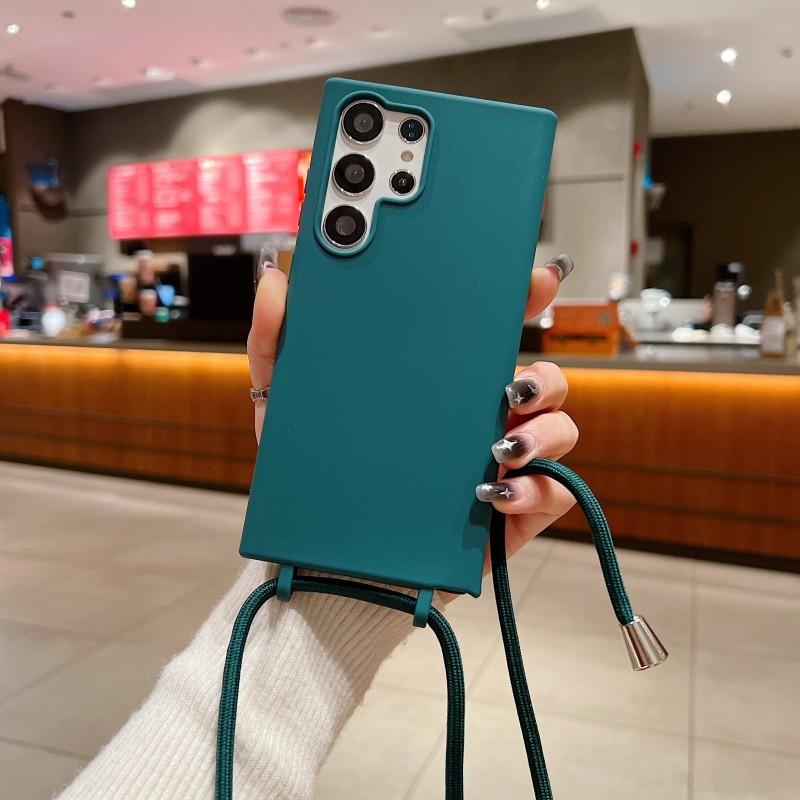 Чехол-шнурок для Samsung Galaxy S25 Ultra S24 S23 S22 Ultra S21 Plus S20 FE A16 A36 A56 A55 A35 A53 A54 A34 A14 Candy противоударный чехол-ремешок через плечо