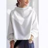 New Women'S Clothing Retro Casual Sexy Daily Fashion Temperament Commuting Business Shirt Long Sleeved Hoodie Top