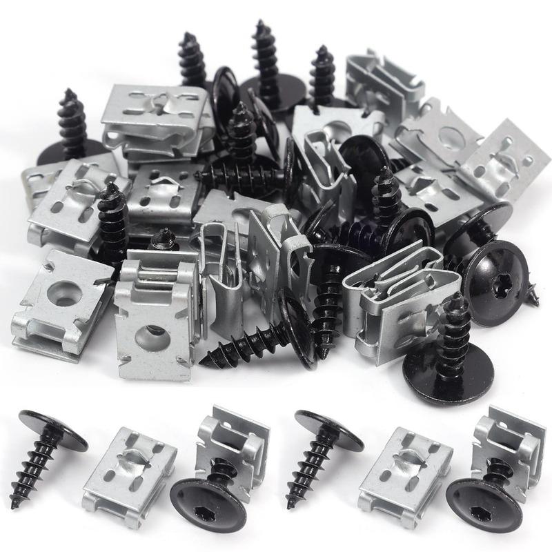 Car Self Tapping Torx Screws Speed Nut Kit N90974701 Belly Pan Splash Guard Retainer for VW Auto Underbody Bumper Fasteners