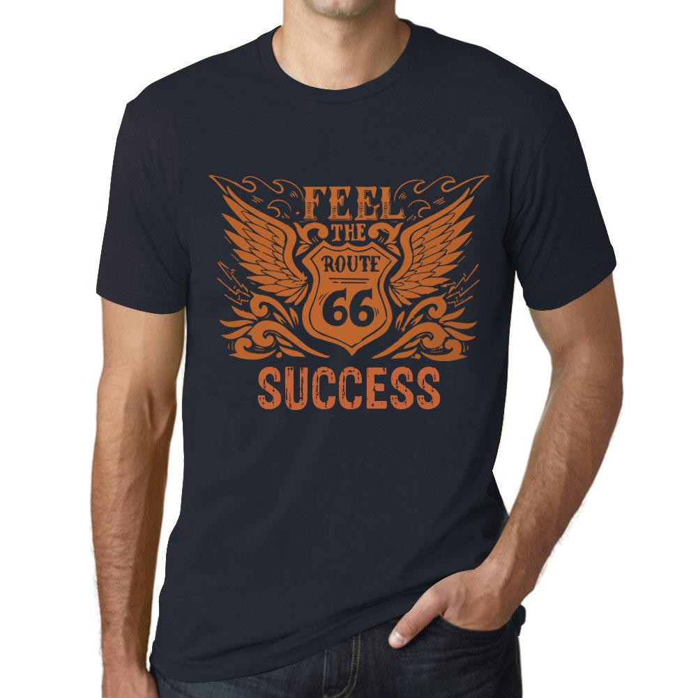 Men’s Vintage Tee Shirt Graphic T Shirt Feel The Success Navy