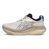 Asics Gel-Nimbus 27 Удобные Универсальные Прочные Дышащие Низкие Повседневные Кроссовки для Бега Мужские кроссовки Белый Серебристый Серый 1011C096-100