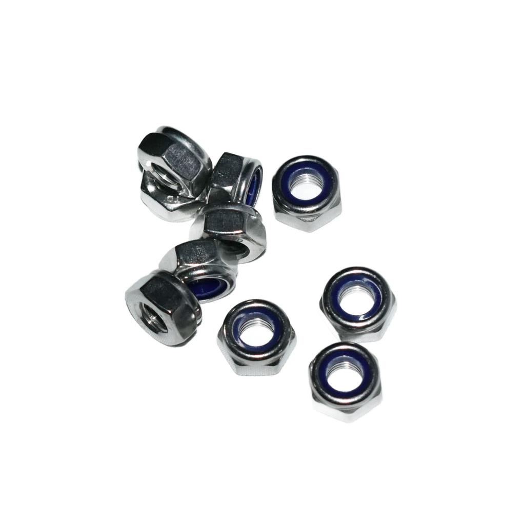 Self-Locking Nut M10 A2 Din985 - Stainless Steel, Self-Locking 20 Pcs