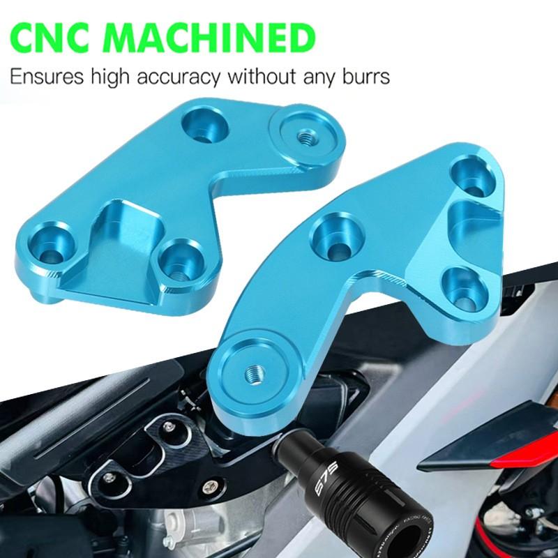 Motorcycle Crash Protection Bar Guard Benelli 675SR 675NK Frame Protector Skid Pad Aluminum Plastic Black Blue