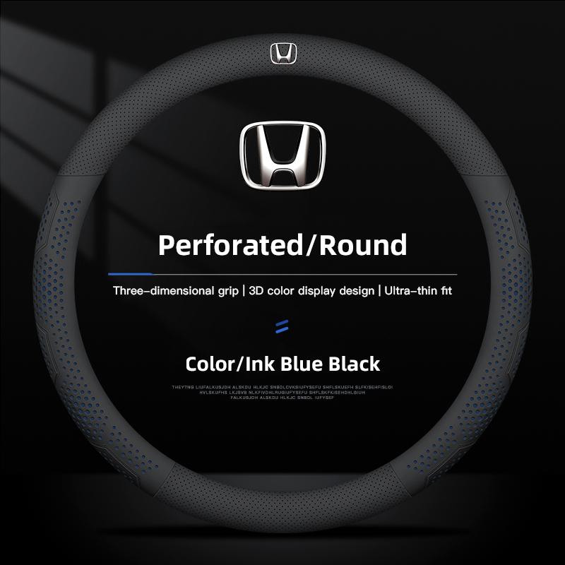 ABO2 Car Steering Wheel Cover Ultra-thin Breathable Case For Honda Civic Accord Crosstour Spirior Odyssey Avancier UR-V Sienna CR-Z
