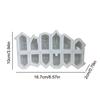 3D Nordic Style House Candle Mold 12-луночные мини-дома гипсовая бетонная цементная форма DIY гипсовая архитектура для домашнего декора подарки