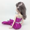 ALZEU Doll Dress 12 Inch Action Figure Female Outfit Dress-up (Dark Purple)