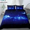 Duvet Cover Stars Bedding Set Night Sky Kids Girls Boys Night Sky Duvet Cover Set Dark Blue Galaxy for Women Children Room Decor
