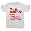 Оригинальные футболки с определением «Потрясающий учитель музыки», графические хлопковые футболки в уличном стиле с коротким рукавом, подарки на день рождения, летняя футболка
