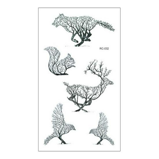 Водонепроницаемые цветные наклейки-татуировки для всех возрастов