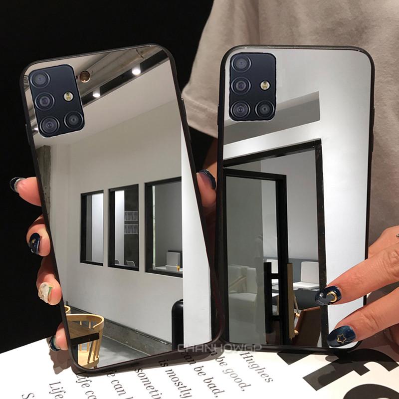 Зеркальный мягкий чехол из ТПУ для Samsung Galaxy A51 A71 A50 A70 A30 A20E A30S A50S A70S A10 A20 A40 A90 A01 A21 A81 S20 S10 Plus Ultra S10E S9 S8 Note10