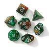 7Pcs/Set Starry Sky Acrylic Multi-side Dice Portable D4/6/8/10/12/20 Polyhedral Gaming Dice Prop Adults Family Night Party Board Game Essentials