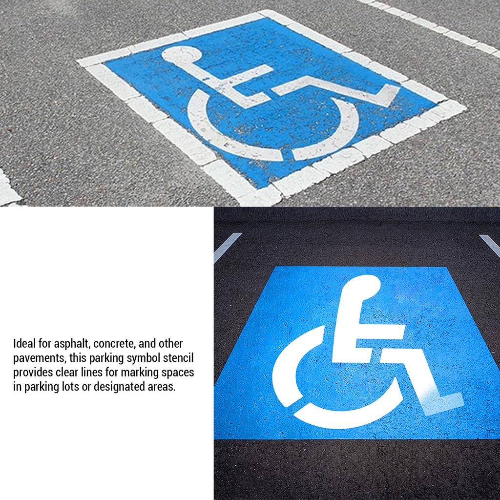 Трафарет символа парковки Многоразовый силиконовый шаблон символа парковки для покраски парковки в гараже