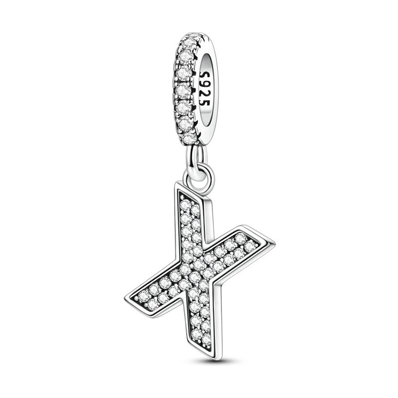 Новые 26 А-Я Буквенные Шармы Подвески Медные Подходят для Оригинальных Браслетов Изготовление Бусин Юбилей Женские Ювелирные Изделия Подарок