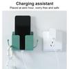 1Pcs Mobile Phone Plug Wall Mounted Storage Box Wall Holders Phone Charging Holder Rack