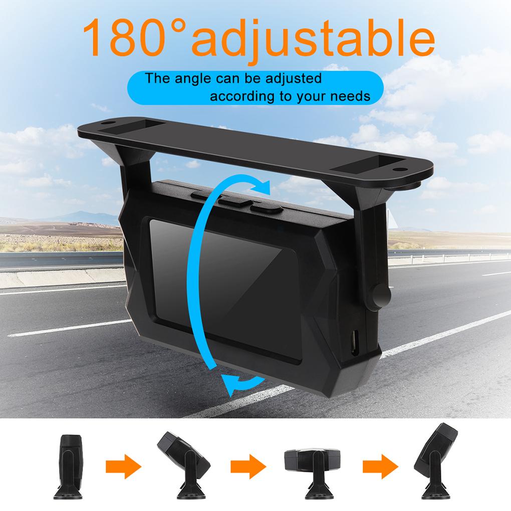 Система контроля давления в шинах автомобиля, автофургона, грузовика, на солнечной батарее, с ЖК-дисплеем, TPMS, с 6 внешними датчиками, беспроводной, регулируемый кронштейн на 180°, водонепроницаемый