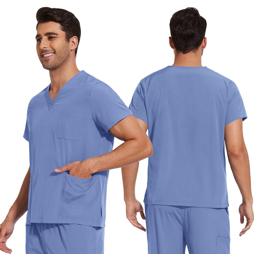 Men Beauty Salon Operating Room Doctor's Work Uniform Surgical Gown Quick-drying Comfortable Elastic Hand-washing Suit