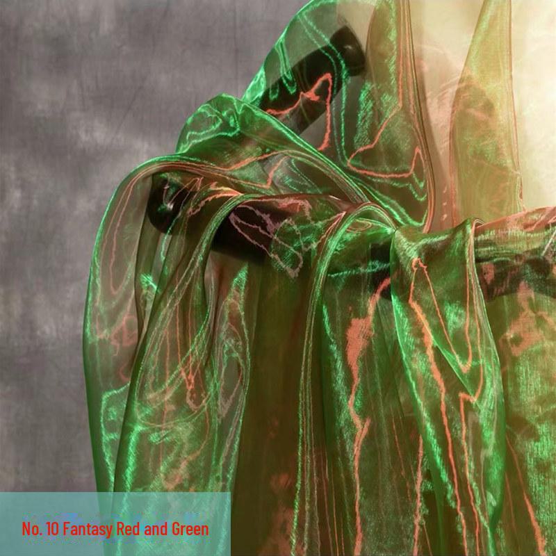 Двухцветная зашифрованная фантазийная органза: Сценические костюмы, свадебный декор и ткани ручной работы для детского сада