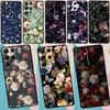 Полуночный Цветочный Чехол для Samsung Galaxy S25 S24 S23 S22 S21 Ultra S9 S10 S20 Plus S24 FE Funda Крышка-Ракушка