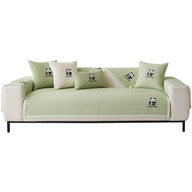 Cool Doudou Sofa Cushion Summer Summer Ice Silk Mat Seat Cushion  New Non-Slip Sofa Cover Cover Cloth Towel