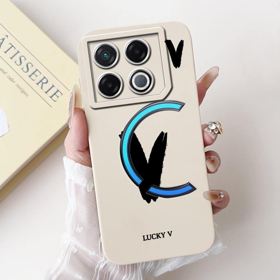 Для Infinix GT 20 Pro X6871 Чехол для телефона с счастливой начальной буквой Для Infinix GT20 Pro 5G Мягкие силиконовые противоударные чехлы