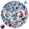 10/30/56PCS Cartoon Wolf Colored PVC Sticky Sticker Aesthetic DIY Decoration Scrapbooking Hand Accounting Supplies