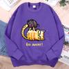 Go Away Cat Stepping On Ball Of Yarn Hoody Men Loose Sweatshirt Casual Cartoons Hoodie Clothes Vintage Autumn Hoody Pullovers & Long Sleeves Men’s