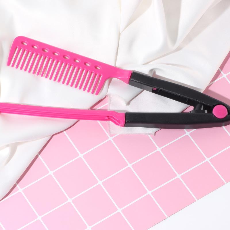 V-образный моющийся складной выпрямитель для волос, расческа, парикмахерская щетка, расческа, зажим для укладки волос, инструмент, парикмахерские аксессуары, расческа для волос
