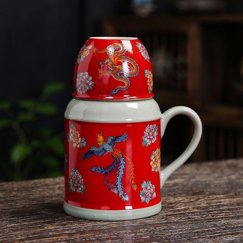 Древняя керамическая глина маленький теплый горшок для дома с крышкой чайник чайная чашка большая емкость сине-белая керамическая тушеная чайная чашка чашка для влюбленных