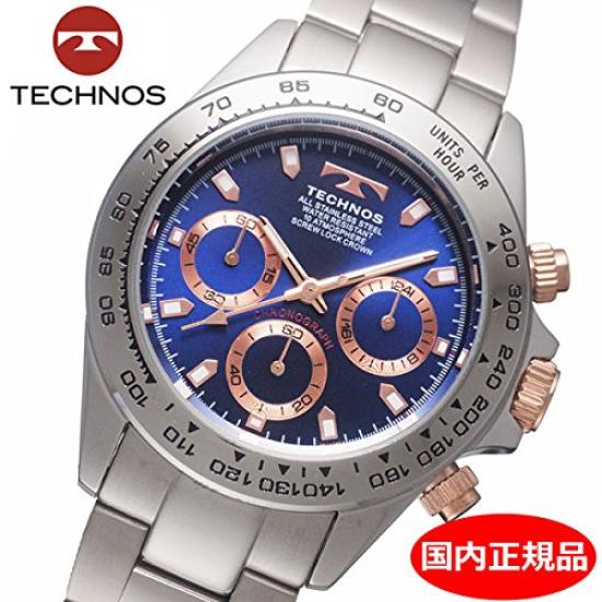[TECHNOS] Хронограф TECHNOS, Водонепроницаемость 10 АТМ, TSM411PN