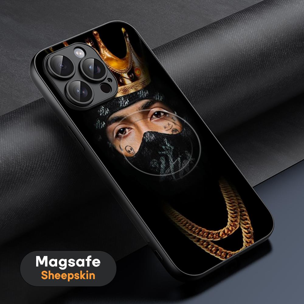 Чехол для телефона Mc-KevinSN Rap Pula-CatraCS для iPhone 17 16 15 14 13 12 11 Plus Pro Max Высококлассный Роскошный Magsafe Овечья кожа