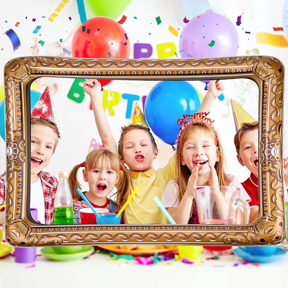 PVC Inflatable Photo Frame Beautiful Picture Frame Chic Photo Props for Wedding Birthday Party Supplies