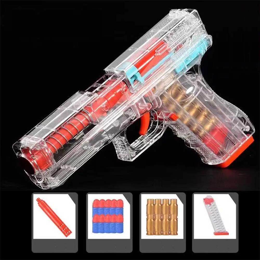 New Glock Shell Ejection Soft Bullet Toy Gun For Boys Girls Shooting Games Christmas Toys