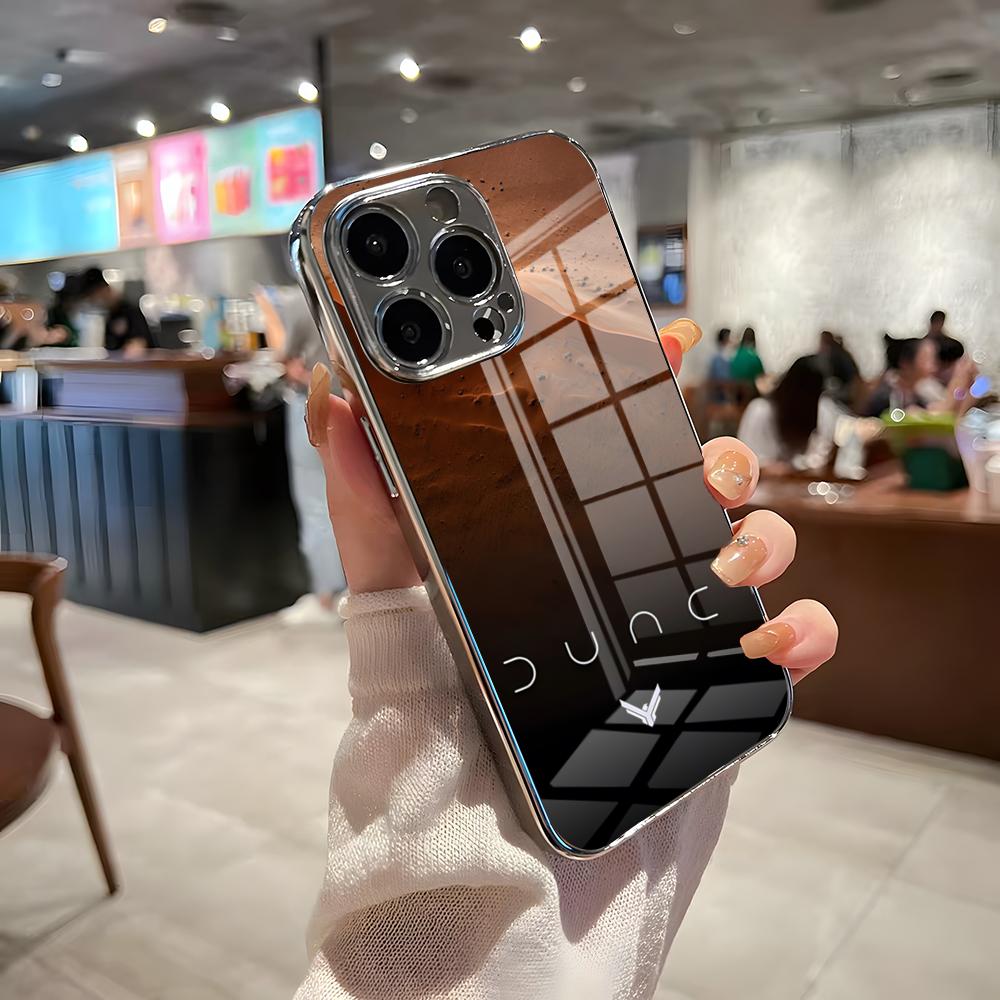 Movie Dune Phone Case For IPhone 17 Pro Max 15 Pro 16 14 Plus 12 13 Mini 11 Pro Shockproof Electroplated Glass Cover