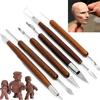 6Pcs Clay Sculpting Wax Carving Pottery Diy Tools Shapers Polymer Modeling Gift