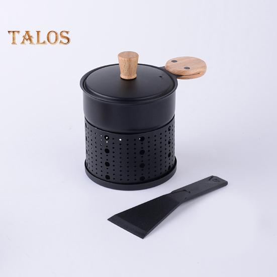 Портативная сырная печь с подсвечником и лопаткой, экономящая место, простая и элегантная плавильная печь для сыра, многофункциональная сковорода-жаровня