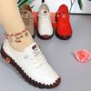 New Ladies Casual Leather Shoes Beef Tendon Soft Bottom Comfortable Large Women's Shoes Soft Sole Soft Surface Comfort Flats