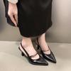 High Heels Women Sandals Sexy Pointed Toe Shoes Trend 2025 New Summer Slippers Dress Party Brand Slingback Woman Pumps Zapatos