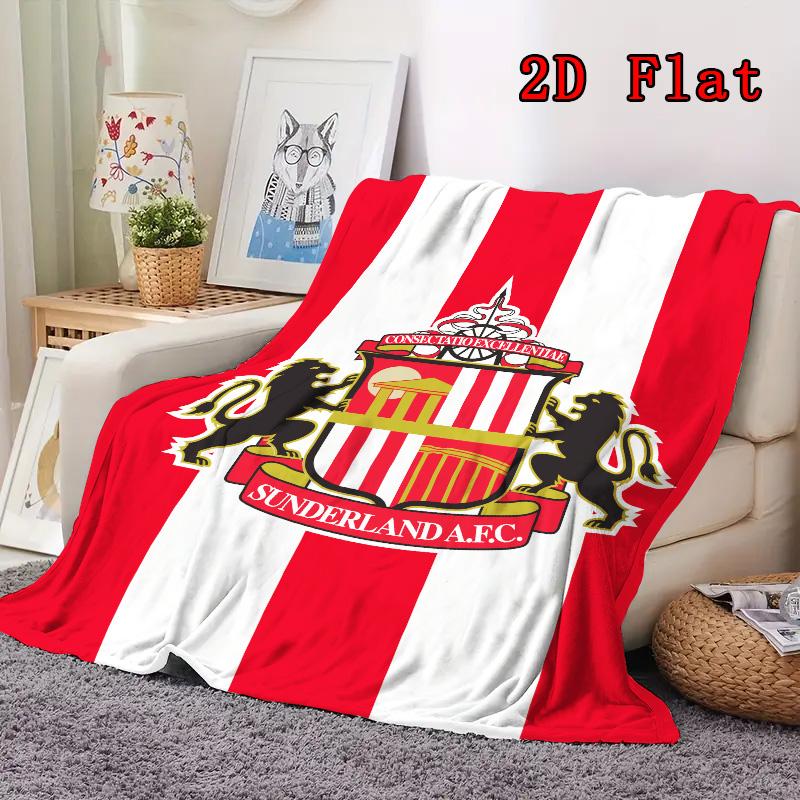 Sunderland Pattern Flannel Blanket High quality All Seasons Warmth and Comfort Perfect for Christmas Gifts.