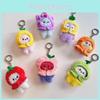 Plush Fruit Animal Keychain Cartoon Stuffed Doll Bag Pendant Gift Decoration