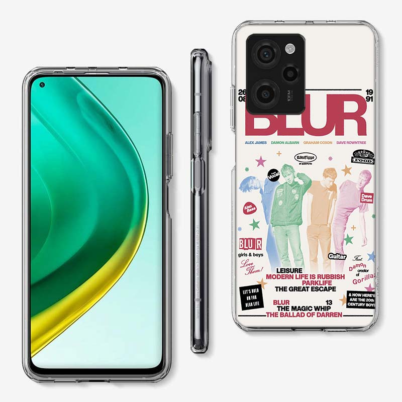 Чехол для телефона Blur Band Cover для Xiaomi Poco M8 M7 M6 M4 M3 X7 X6 X4 Pro F7 Ultra M5S Mi 14 14T 15 15T 12T 10T Pro 12S 12 11 Lite