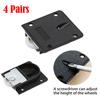4pairs Sliding Door Roller Black High Quality Metal