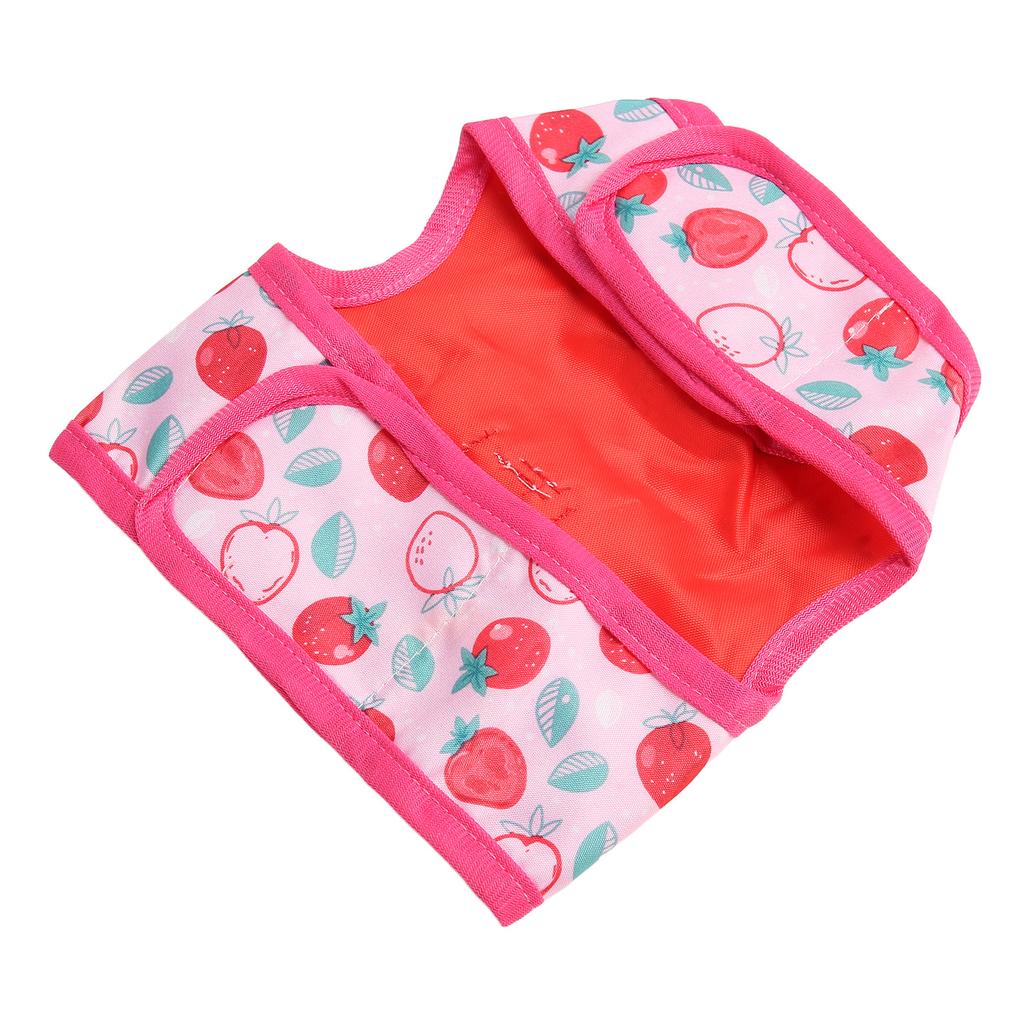 Платье-шлейка для кролика, розовое, с рисунком клубники, крашеное, мягкое, дышащее, поводок для одежды для кролика