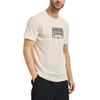 Armani Exchange Повседневная мужская футболка с коротким рукавом, круглым вырезом и принтом логотипа, кремовая XM002452-AF10334-U1074