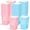 6/12Pcs Gender Reveal Party Popcorn Box Team Boy Team Girl Decorations Baby Gender Reveal Supplies Candy Gift Box Baby Shower