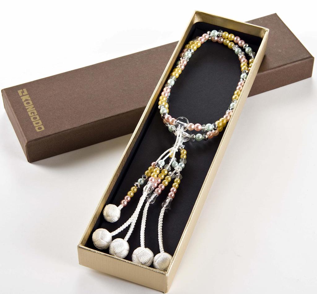 Женские молитвенные бусины Kongodo [Смешанный жемчуг] Красочные молитвенные бусины/Дзюзу/S/8 дюймов/Пластик/Сока Гаккай/SGI