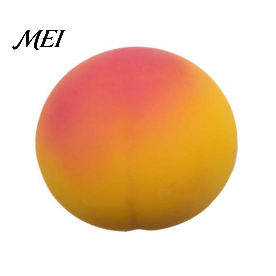 Realistic Fruit Toy Giant Simulated Peach Squeeze Toy, Stress Relief Sensory Pinch Ball Fidget for Home Office Relaxation Fake