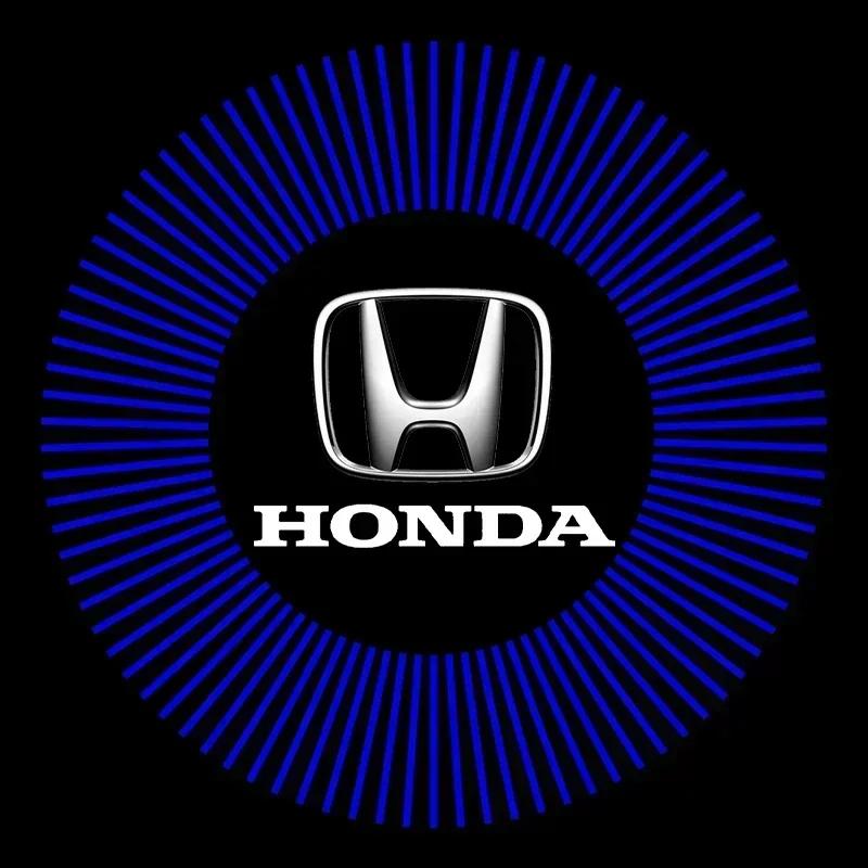 For Honda Ac2Pcs LED Car Door Welcome Light Projector Ghost Shadow Courtesy Lamp for Honda Accord Elysion CR-Z Odyssey SPIRIOR Accessories