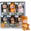 6/8Pcs Mini Reborn Baby Dolls Realistic Baby Dolls Washable Tiny Babies with Animal Clothes Cute Baby Alive Doll Gifts Set Easter Christmas Birthday
